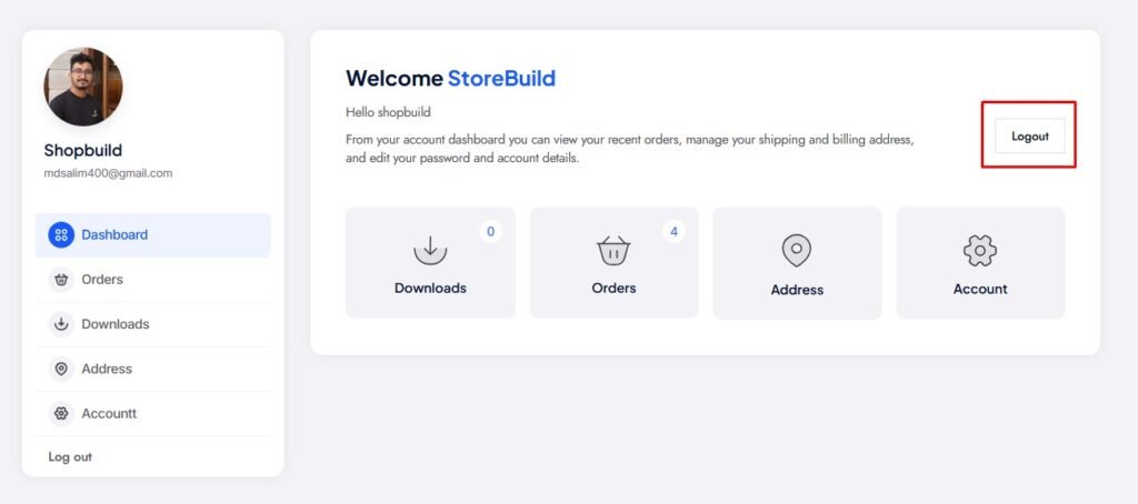 Sidebar Logout Button Logout Button – Docs