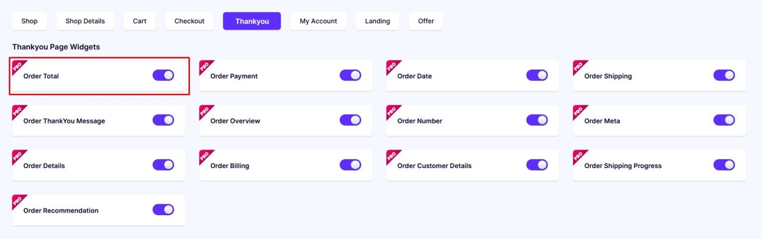 Order Total – Docs